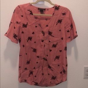 NWT Something Navy Top